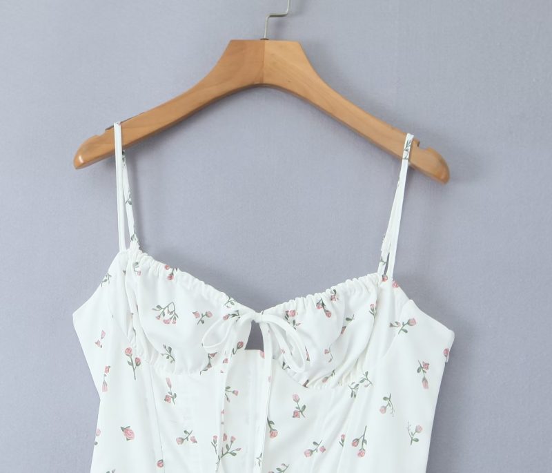 Sleeveless Split Cherry Dress – Winter Ready - Image 3