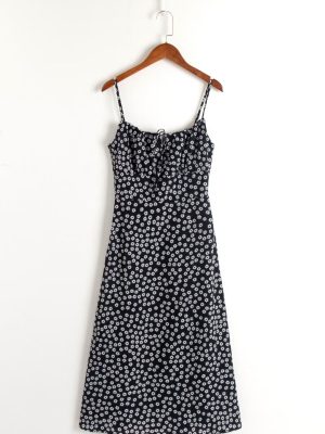 Daisy Floral Slim Fit Slit Cami Dress
