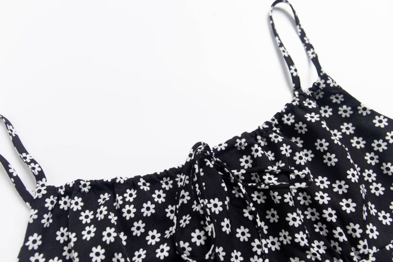 Daisy Floral Slim Fit Slit Cami Dress - Image 3