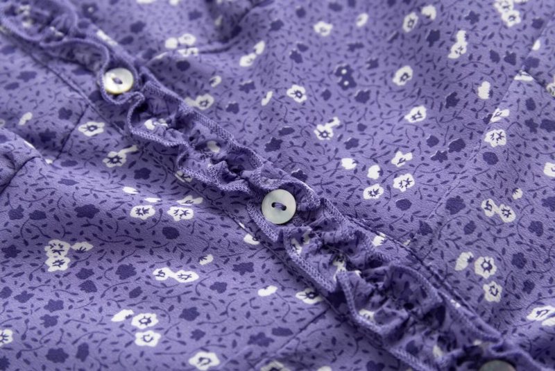 Summer Floral Dress – Smocked Tied Strap Design - Image 4