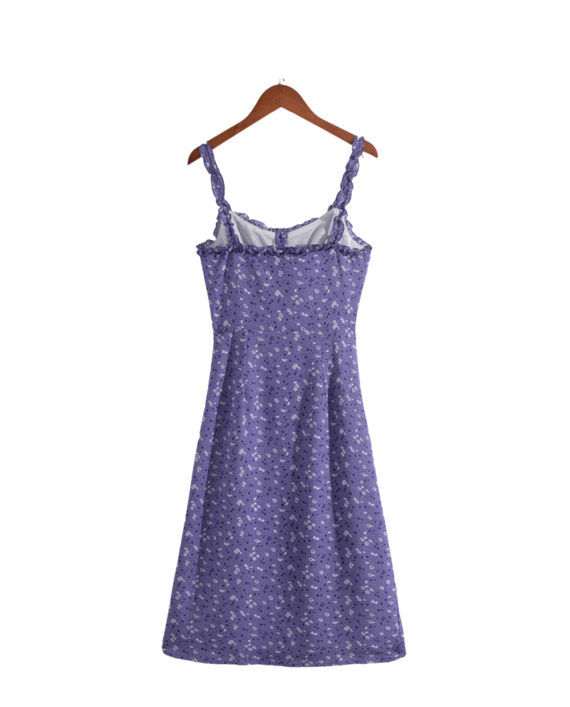 Sling Dress with Ruffles – Printed Summer Look - Image 2