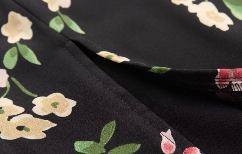 Spring Printed Sleeveless V-Neck Dress Women - Image 4