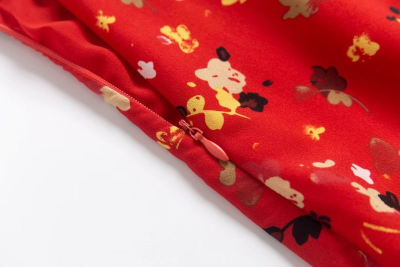 Summer Floral Drawstring Chest Slip Dress - Image 3