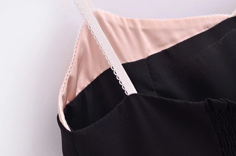 Tight Waist Skimming French Black Dress Women - Image 4