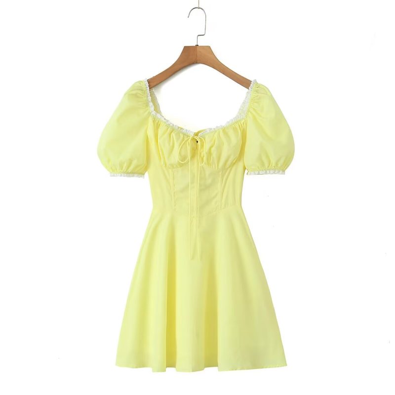 Spring Back Strap Waist Shaping Short Dress - Image 2