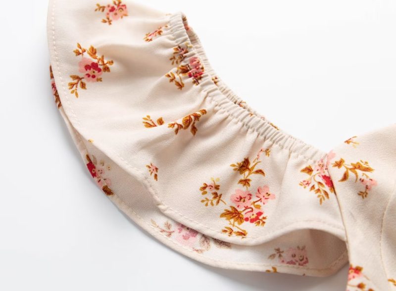 Ruffled Floral Print Midi Dress for Spring - Image 3
