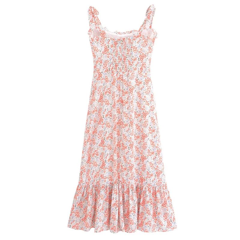 French Floral Print Slim Fit Cami Dress - Image 2