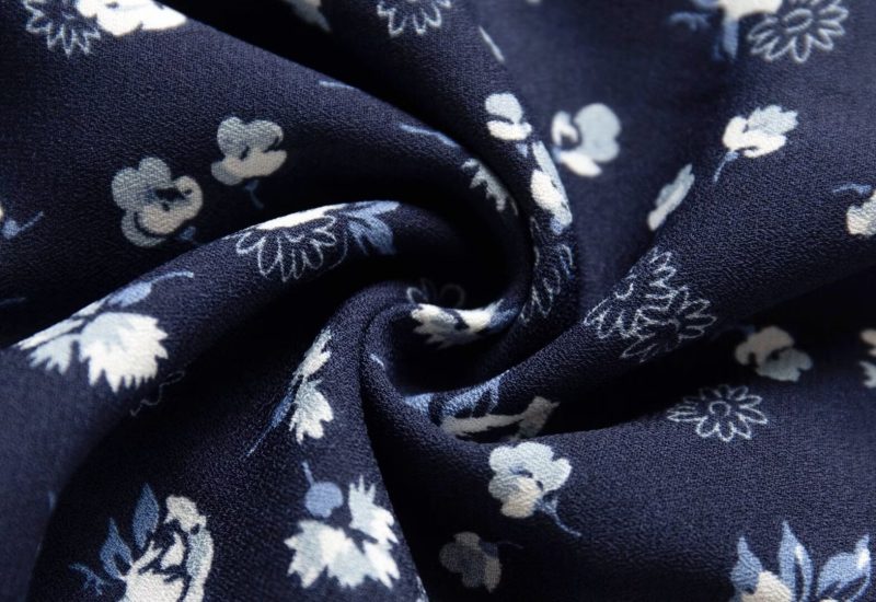 French Floral Split Dress with Black Base – Early Spring Style - Image 4