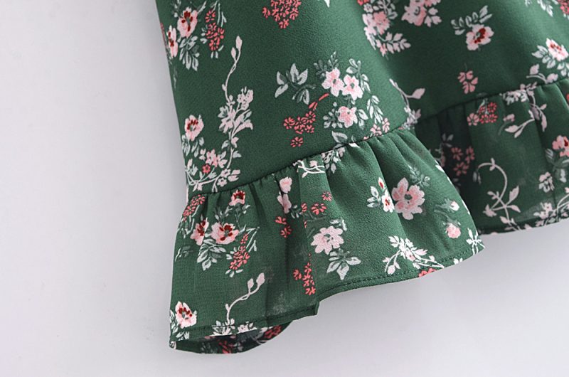 Sweet Floral Dress – French Slim Fit Look - Image 3