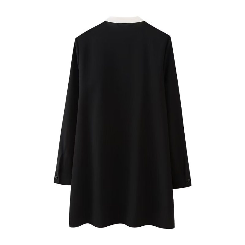 Autumn Laminated Detail Shirt Dress - Image 3