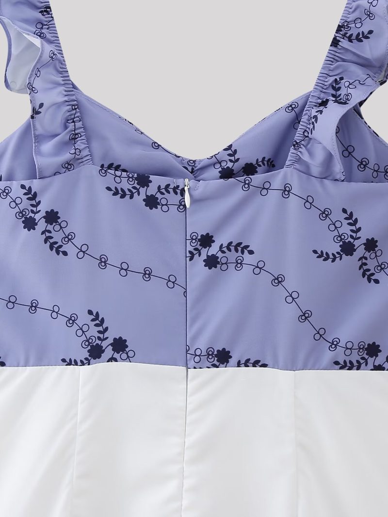 Vintage Embroidered Tube Top Vacation Dress - Image 4