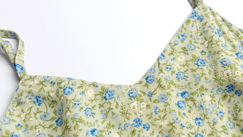 High Waist Slimming Floral Midi Dress – French Summer Look - Image 3