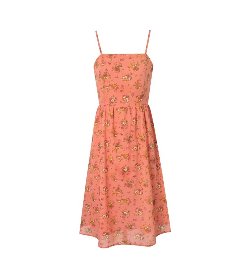 Summer Floral Cami Slim A-Line Dress