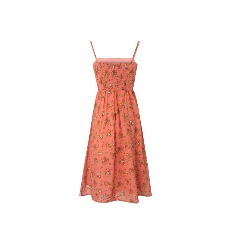 Summer Floral Cami Slim A-Line Dress - Image 2