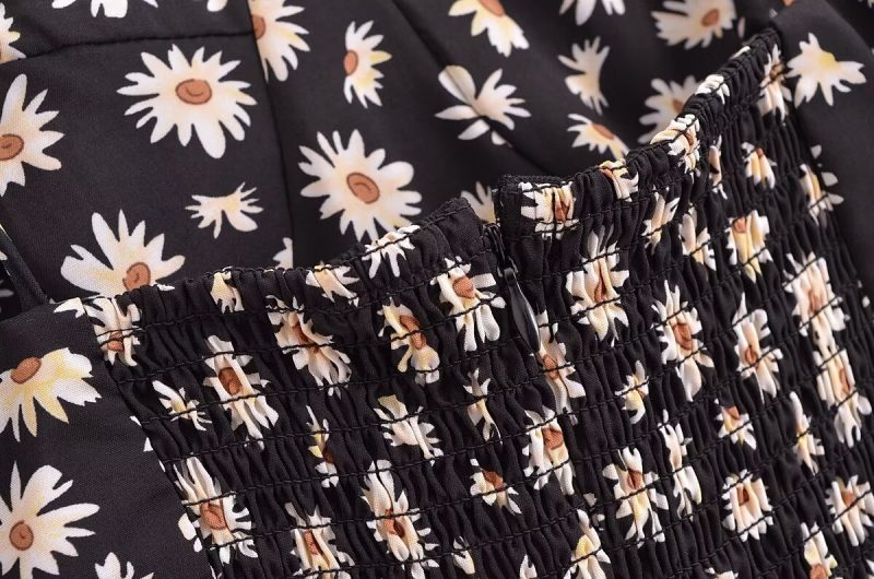 Spring Floral Elastic Cami Dress for Women - Image 4