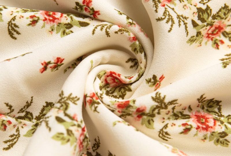 Spring Beige Floral Flying Sleeve Casual Dress - Image 4