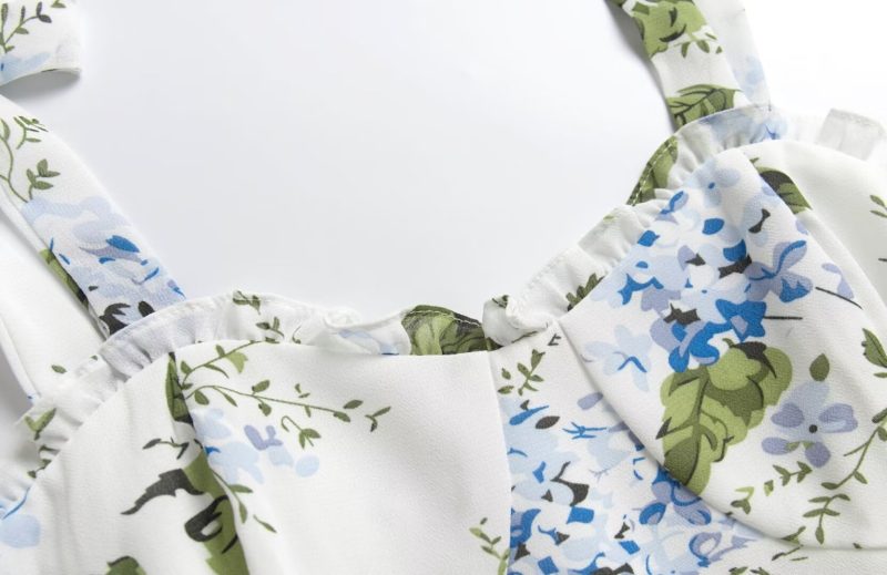 Slimming Spring Print Long Maxi Dress - Image 2