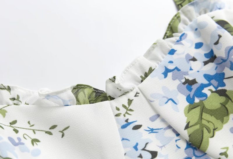 Slimming Spring Print Long Maxi Dress - Image 3