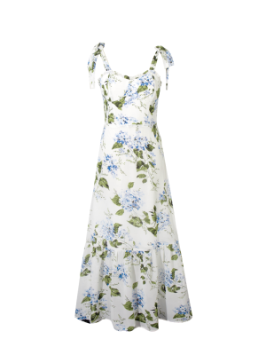 Slimming Spring Print Long Maxi Dress