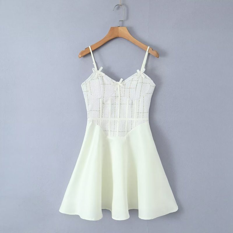 Short Bow Suspender Dress – Sweet Cinched Fit