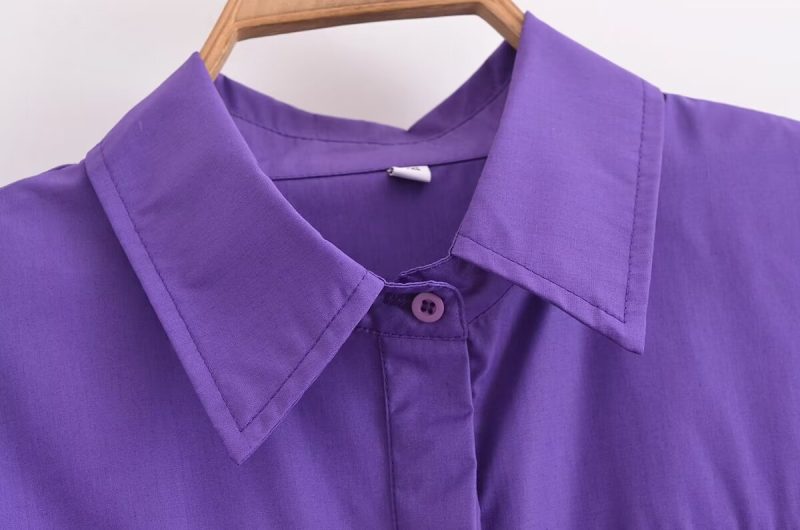 Summer Pleated Boning Corset Slim Shirt Dress - Image 4