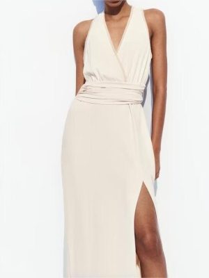 Spring Translucent Stitching Layered Slip Dress