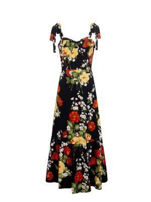 Spring Holiday Casual Printed Expandable Maxi Dress