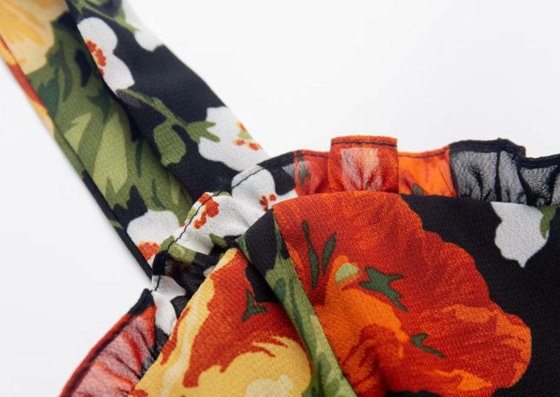 Spring Holiday Casual Printed Expandable Maxi Dress - Image 4