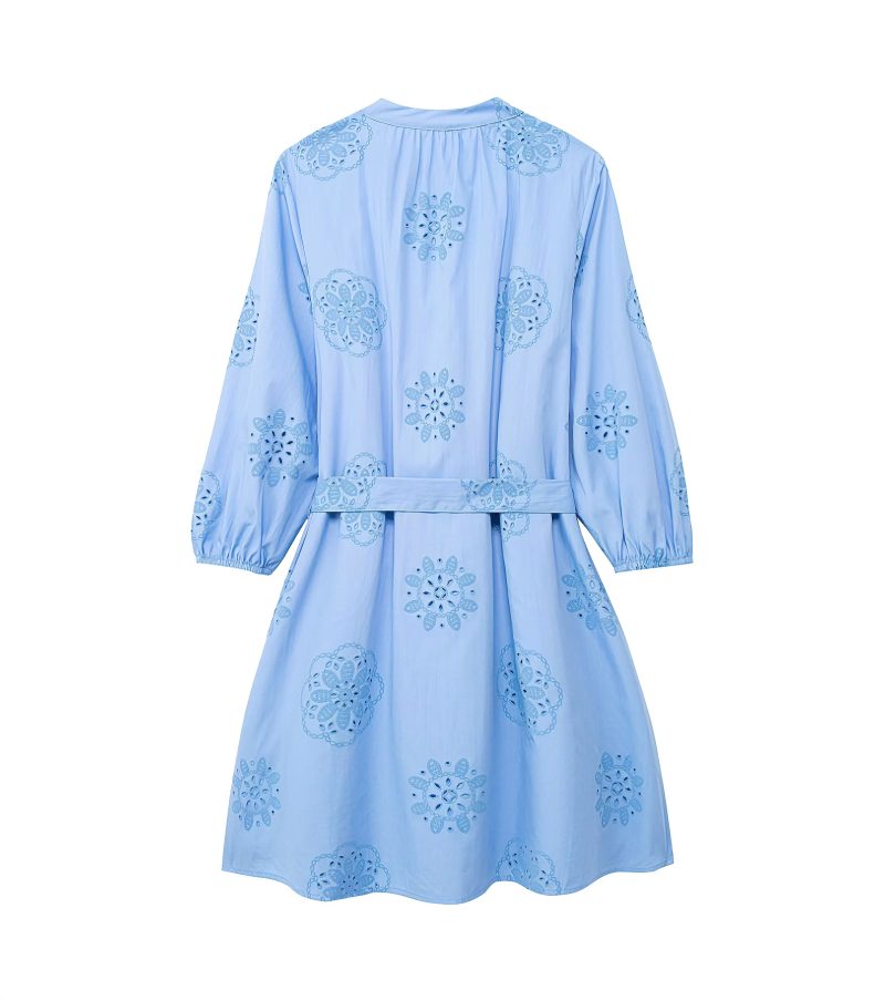 Embroidered Poplin Casual Dress for Spring Days - Image 2