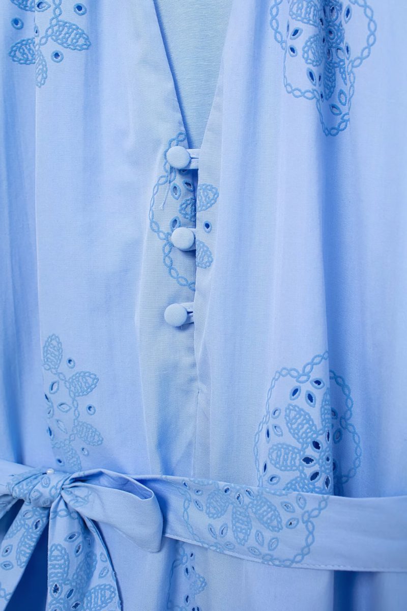 Embroidered Poplin Casual Dress for Spring Days - Image 3