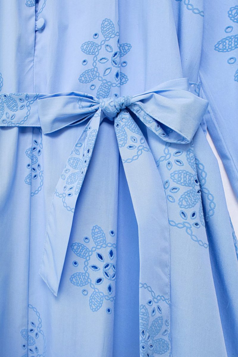 Embroidered Poplin Casual Dress for Spring Days - Image 4