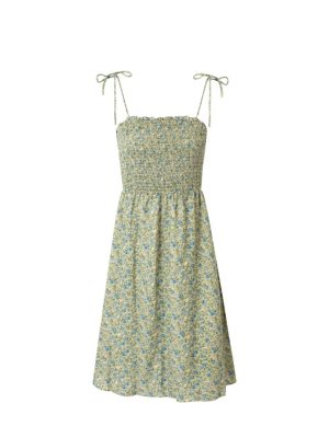 French Floral Slip Dress – Slim Fit Retro Spring Style