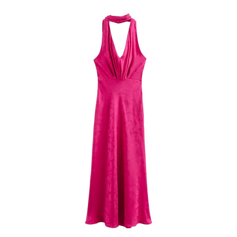 Elegant Jacquard Textured A-Line Mini Dress