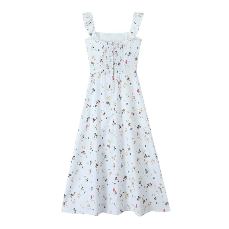 French Minimalist Dress – Slit Open Back Style - Image 3