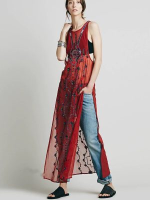 Women’s Summer Maxi Dress – Sleeveless Fit