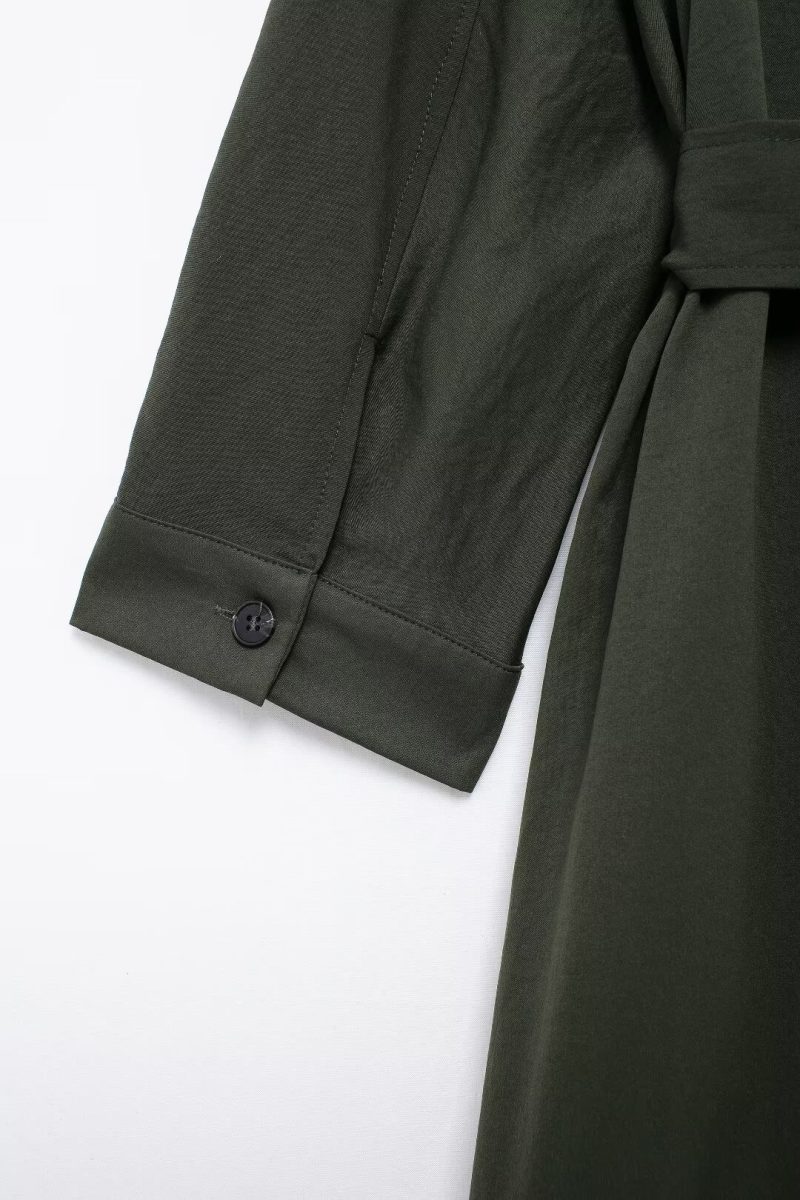 Women's Fashion Pleated Shirt Dress for Autumn - Image 4