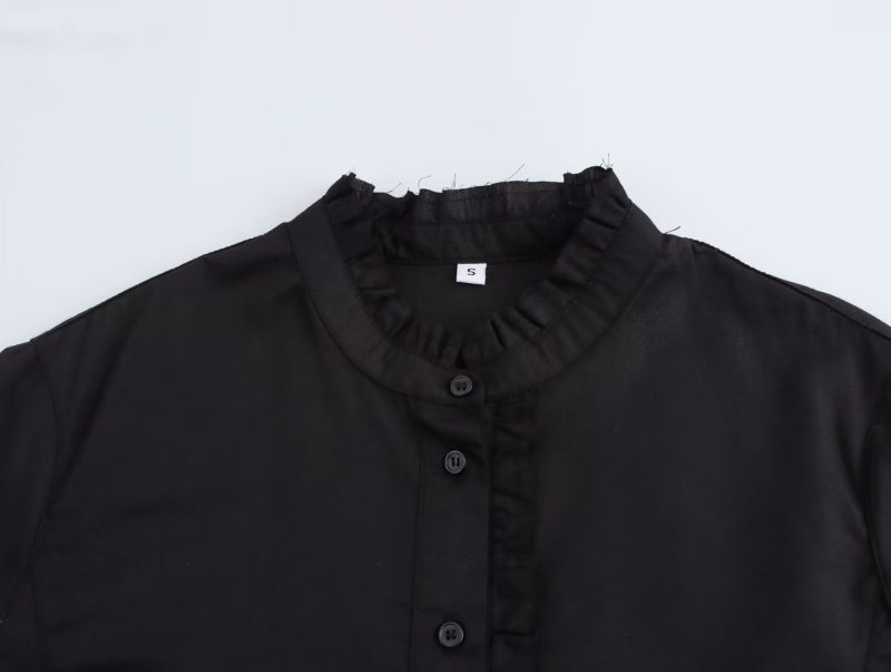 Ruffled Long Sleeve Autumn Dress for Women - Image 3
