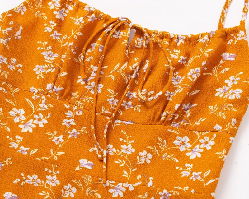 Sexy Floral Sling Maxi Dress for Vacation - Image 4