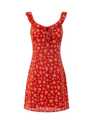 Elegant Floral Suspender Dress for Spring Vacation