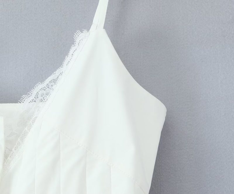 Spring Lace Stitching Camisole Dress for Women - Image 4