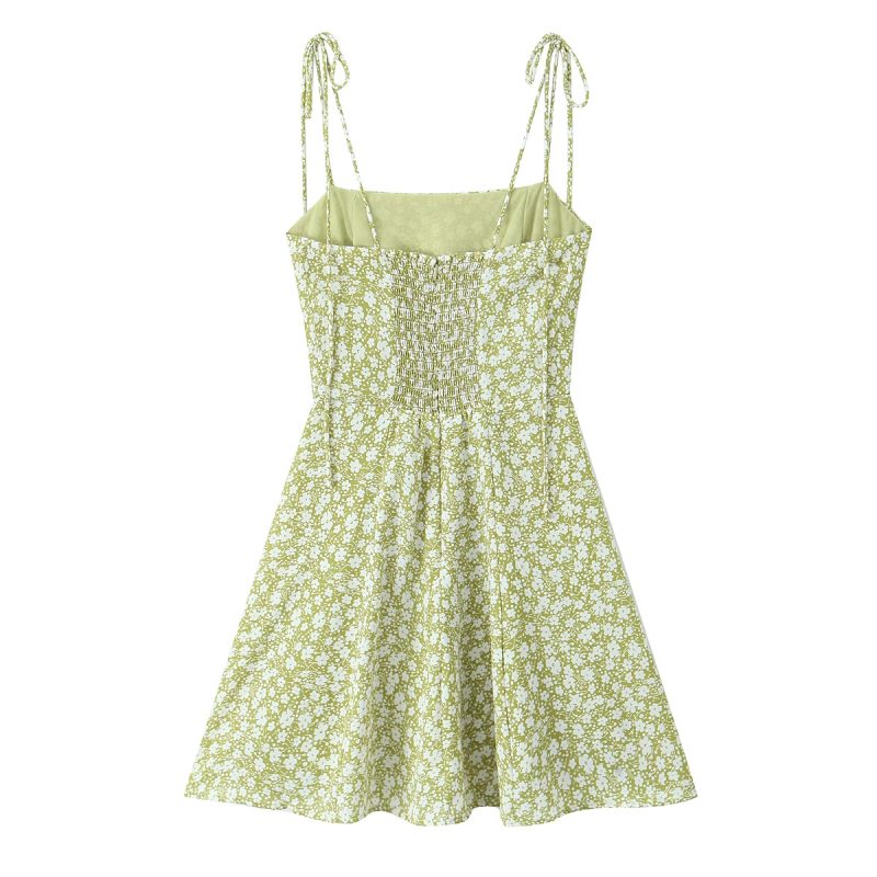 Floral Suspender Mini Dress – Slim Fit Style - Image 2