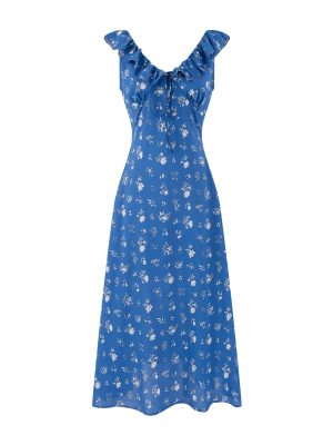 Flying Sleeve Spring Dress – Lace-Up Ruffle Fit