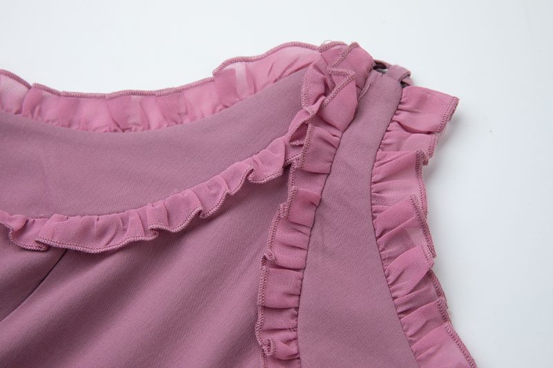 Summer Solid Sleeveless Backless Slim Fit Dress - Image 3