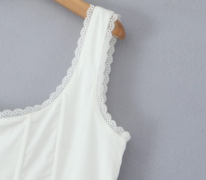 Elegant Lace-Up Waist Maxi Dress for Spring - Image 4