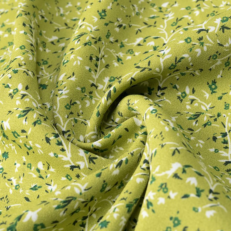 Slimming Waist Puff Sleeve Printed Dress - Image 4