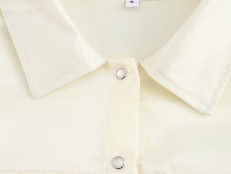 Polo Collar Slim Fit Wide Hem Dress - Image 4