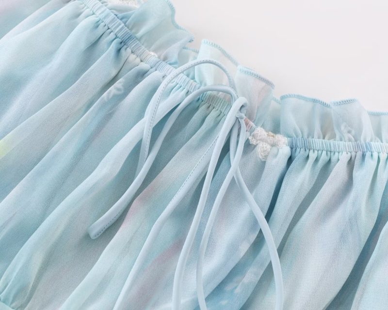 Backless Lace-Up Tiered Dress for Summer Vacation - Image 3