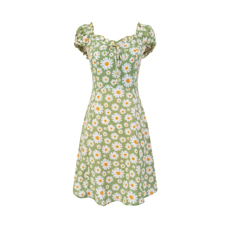 Spring Forest Casual Girlish Printed Dress