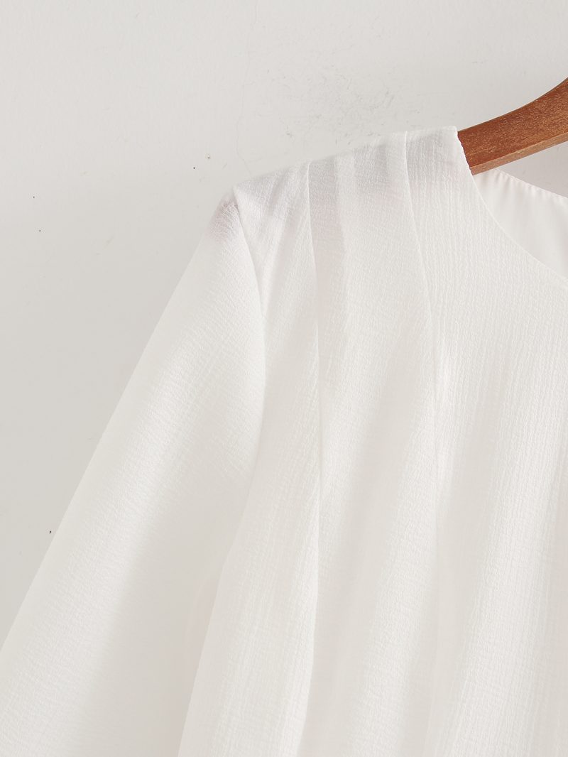 Sweet Ruffled Tulle Mini Dress for Summer - Image 4