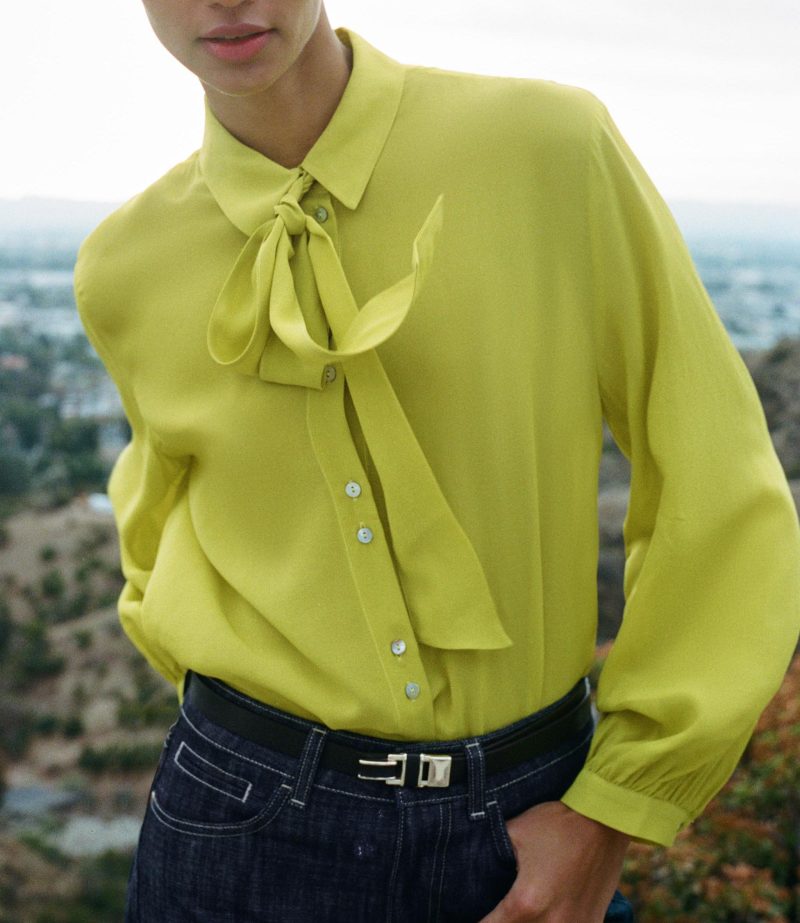 Spring Street Casual Bow Shirt for Women